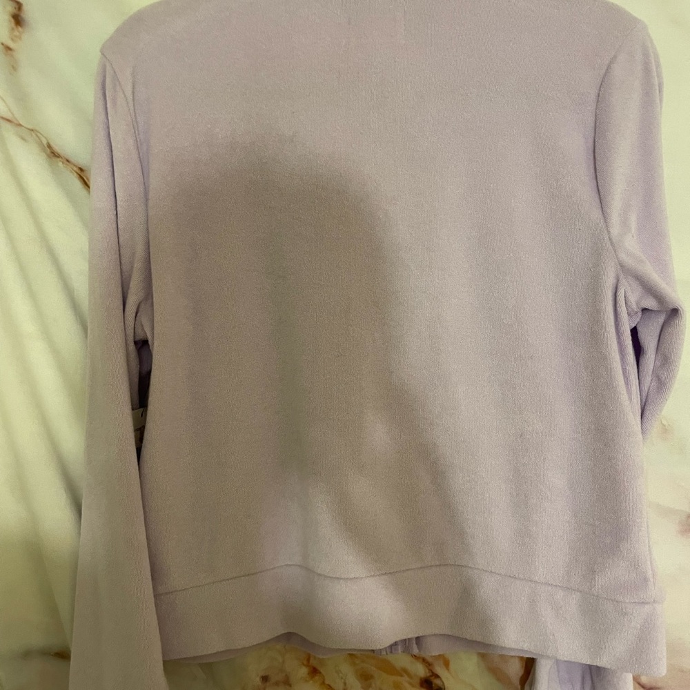 NWT Juicy Couture Terry Cloth Zip Front Sweatshirt - Picture 6 of 6